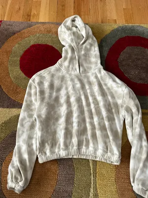 Abercrombie Collection Tie Dye Hoodie Sweatshirt Cropped Small thumbnail 1