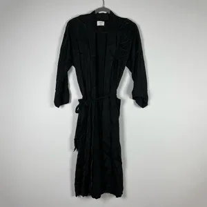 Wilfred Aritzia Durante Duster Satin Half Sleeve Belted Wrap Jacket Cardigan XXS thumbnail 1