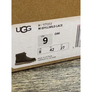 UGG Idyllwild Lace Boots Oak 1171353 Men Size 9 Brown Lace Up Leather thumbnail 12