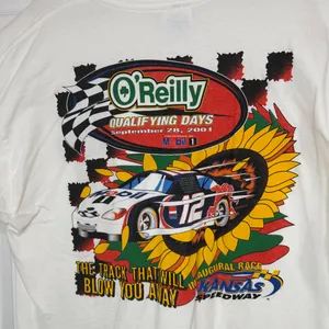 Vintage 2001 Gildan O'Reilly Racing Car Crewneck T-Shirt XLarge thumbnail 4