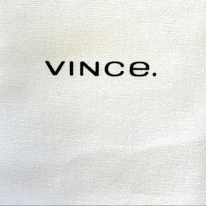 Vince white small drawstring dust bag thumbnail 2
