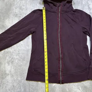 Lululemon Athletica Purple Warmth Scuba Full Zip Hoodie Sweatshirt thumbnail 7