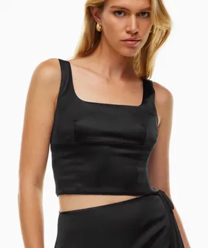 Wilfred Shine Satin Bustier Tank Top thumbnail 1