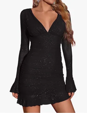 Black Cocktail Dress Size L thumbnail 2