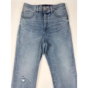 Express Womens 90s Slim Super High Rise 10R Blue Jeans Distressed Denim thumbnail 12