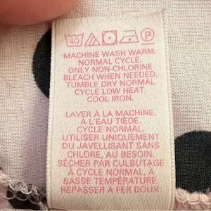 Victoria’s Secret Pink Black Polka Dot Button Down Pajama Top thumbnail 10