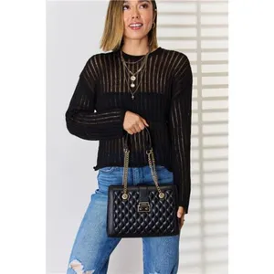 David Jones Quilted‎ PU Leather Handbag thumbnail 3