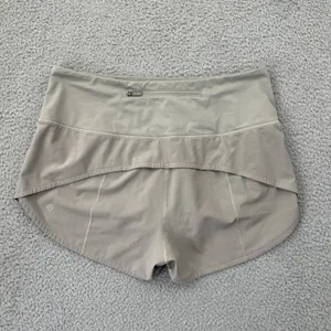 Lululemon Speed Up Shorts High Rise 2.5" Riverstone Athletic Athleisure Women 8 thumbnail 3