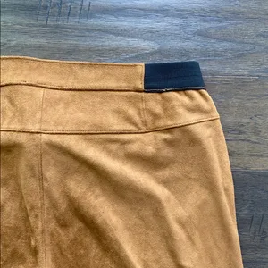 Faux Suede Leggings Womens Sz XL Tan Pull On Fall Essential thumbnail 5