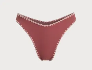 BERLOOK Contrast Stitch Bikini Bottom ONLY 02 Red thumbnail 5