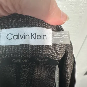 Calvin Klein Women's Brown Herringbone Belted Pants Size 12 N… thumbnail 10
