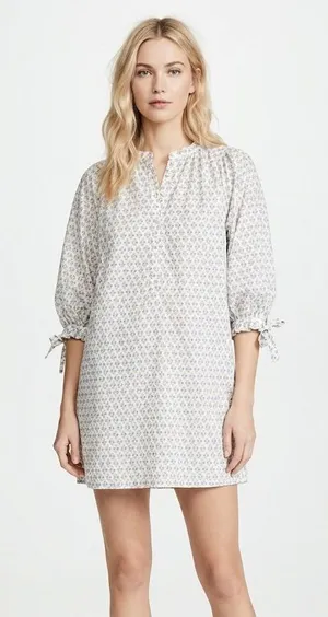 DOEN floral pullover dress size small thumbnail 1