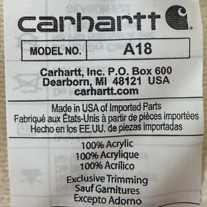Carhartt Beige Acrylic Beanie Unisex thumbnail 3