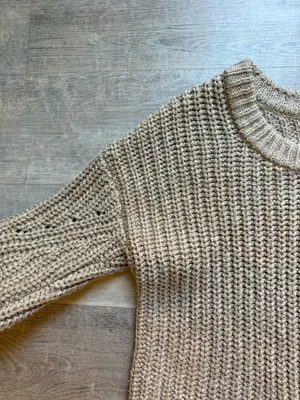 Aerie Wide Ribbed Tan Pullover Sweater Size XS Cotton Blend Measurements Length: approx. 22in from shoulder to hem Chest: approx. 22in from armpit to armpit lying flat 1188B60626e thumbnail 3