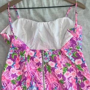 Lilly Pulitzer Shelli Stretch Midi Dress Amethyst Embroidered Pink Size 6 thumbnail 8