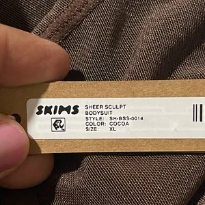 SKIMS Sheer sculpt open bust bodysuit SZ XL thumbnail 5