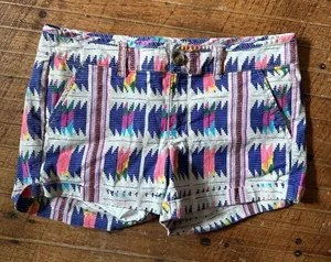 American Eagle multicolored southwest size 6 midi shorts thumbnail 1