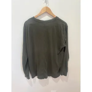 Lululemon Long Sleeve Crew Neck Tee‎ Dark Olive Green Relaxed Fit Size 10 thumbnail 2