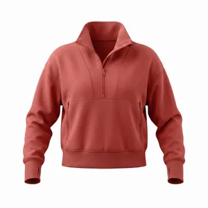 Old Navy Active Dynamic Fleece Half Zip Sweatshirt Terra cotta Thumbhole Plus 3X thumbnail 1