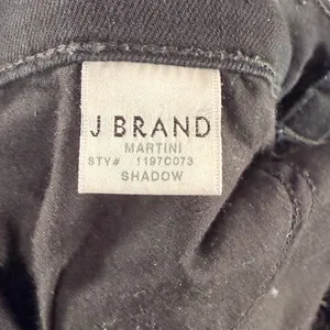 J‎ Brand Martini Skinny Flare Low Rise Jeans in Black Shadow Size 25 thumbnail 8