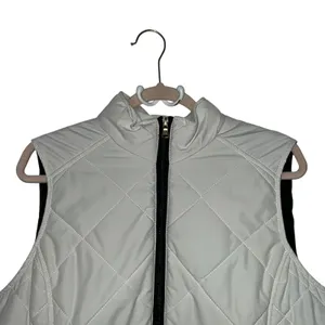 Lauren Ralph Lauren‎ Vest Womens Size XL White Quilted Zip Puffer Sleeveless thumbnail 2