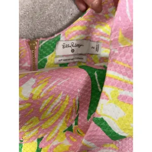 Lilly Pulitzer for Target Fan Dance Women's Size 2‎ Yellow Green Pink Summer EUC thumbnail 7