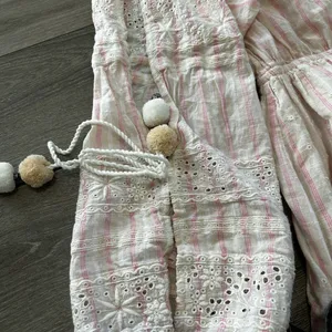 Rare Loveshackfancy Pink Isla Midi Embroidered Boho Dress thumbnail 15