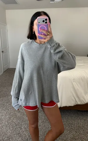 Vintage waffle knit tee Gray Size L thumbnail 1