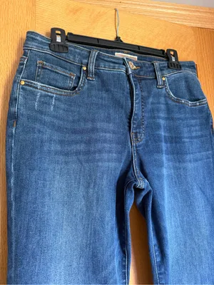 KUT from the Kloth Kelsey Fab Ab Ankle Flare Jeans Blue Denim Women’s 8P Petite thumbnail 2