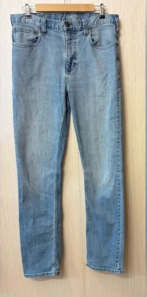Carhartt Light Blue‎ men's Straight Leg Jeans 33x36 thumbnail 1