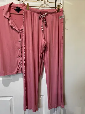Rebecca Minkoff 2 Piece Sleepwear Set Pajama Modal Super Soft Size Small Pink thumbnail 2