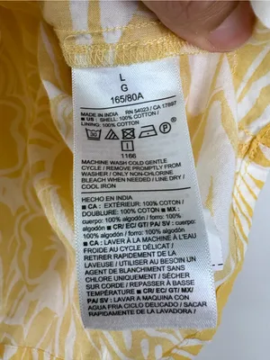 Old Navy Crinkle Gauze Ruffle Waist Mini Skort Size Large Yellow Floral thumbnail 6