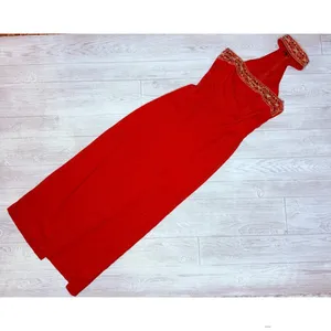 Vinatge Jessica McClintock gunne sax satan beaded sequin ball gown dress 9-10 thumbnail 6