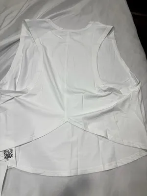 Fisoew Women Active Lifestyle White Sleeveless Tank Top Size L New With Tags thumbnail 2