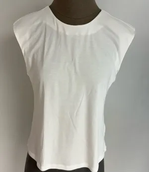 Anthro White Tee Shirt NWOT thumbnail 1