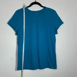 Tek Gear Blue Scoop Neck Tee Slightly Fitted Size XL thumbnail 2