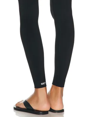 SET Active Sportbody Black High Rise Leggings Ankle Length Size S thumbnail 5
