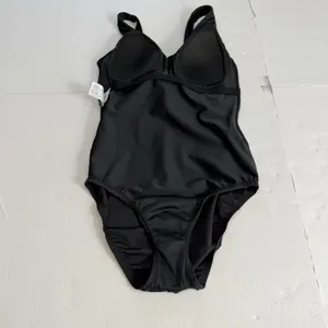 Lands End Black SlenderSuit Wrap One Piece Soft Cup‎ Swimsuit Size 6 thumbnail 8