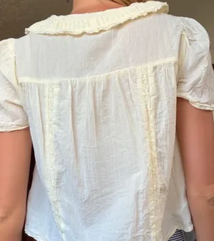 American eagle yellow blouse thumbnail 2