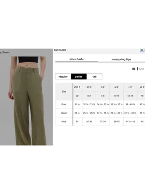 New Athleta 2P Skyline High Rise Wide Leg Pant Perennial Olive Size 2 Petite thumbnail 7