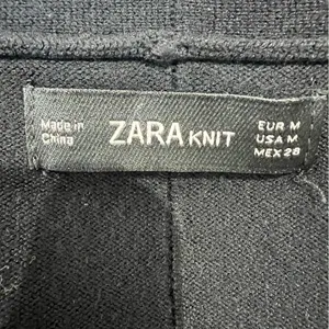 Zara Knit Black Open Front Cardigan thumbnail 3