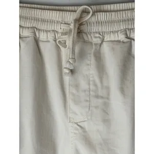 Faherty Arlie Day Pants Women‎ XS Ivory Organic Cotton Linen Drawstring Coastal thumbnail 8