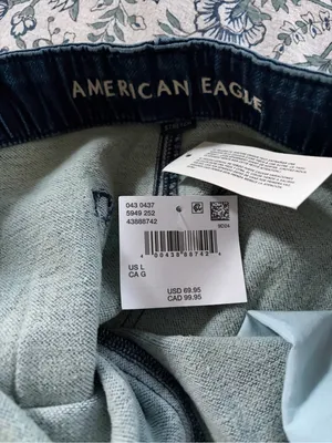 New with tags American Eagle Women’s Dreamy Drape Cozy Baggy Jogger wide leg L thumbnail 5