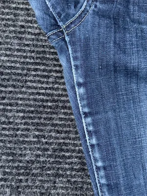 7 For All Mankind Dojo Low Rise Trouser Flare Leg Jeans 28 (30x30) USA Made flaw thumbnail 7