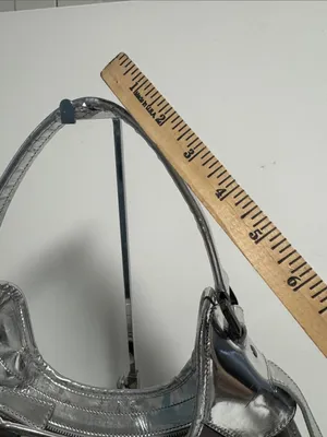 Burberry Beat Check Nylon Brooklyn Hobo Bag Metallic thumbnail 11