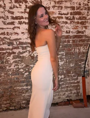 Amazon White Midi Dress  thumbnail 2