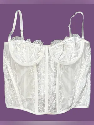Dealmore Cream lace corset top thumbnail 1