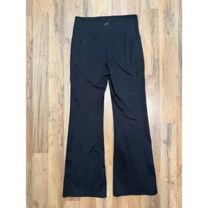 Freely Black‎ Flare Leggings XL High Rise Yoga Pants Stretch Pockets thumbnail 3