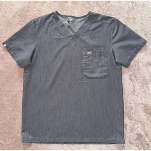 Figs Catarina Top‎ Women's Scrub V-neck Gray Size Medium thumbnail 1