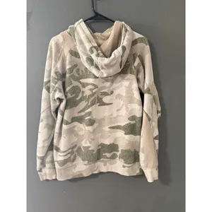 Cabelas Womens Camo Hoodie M Regular Hunted Hunting Graphic Sweatshirt Baby Blue thumbnail 5
